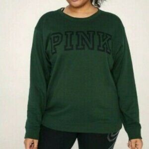 Pink Victoria's Secret Campus Crew Sweatshirt - XS
